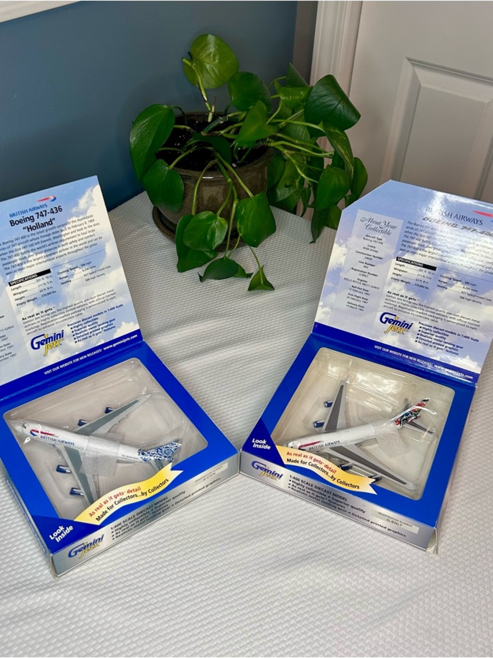Late ‘90s GeminiJets British Airways “Holland & Poland” models (Set of 2)